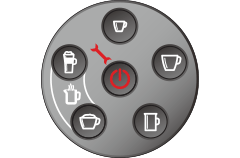メンテナンスランプが赤点灯、電源ボタンが赤点灯の場合