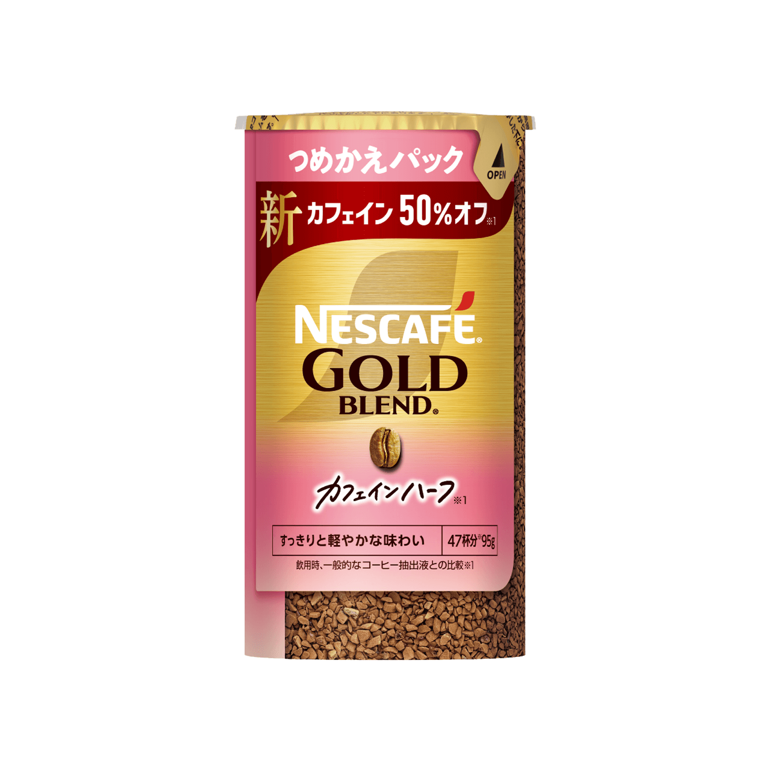 ネスカフェ ゴールドブレンド カフェインハーフ エコ＆システムパック（つめかえパック） 95g