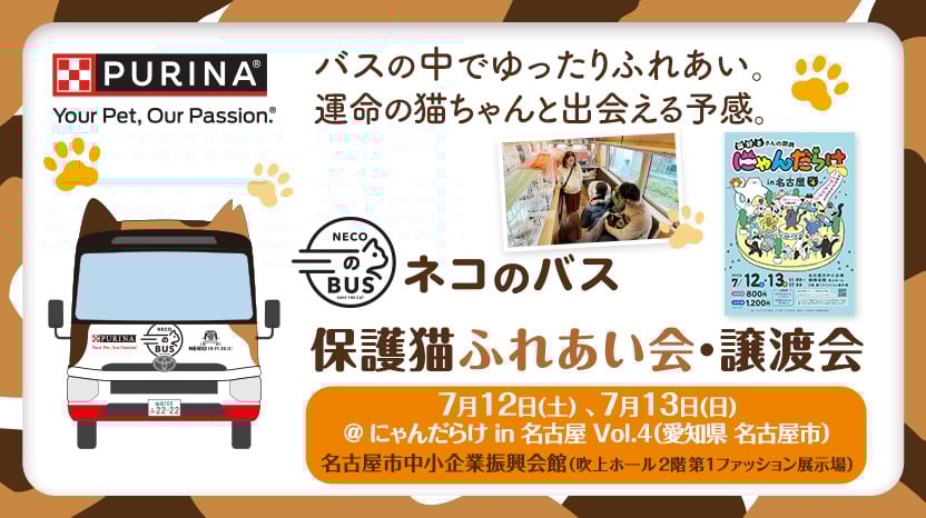 「ネコのバス」保護猫譲渡会@にゃんだらけ in 名古屋Vol.4