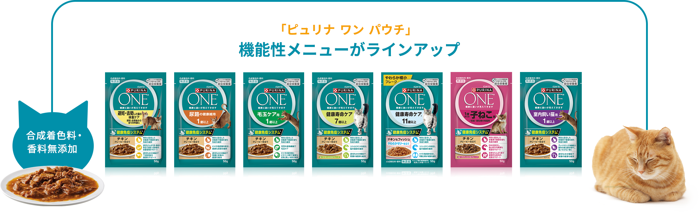 「ピュリナ ワン パウチ」 機能性メニューがラインアップ