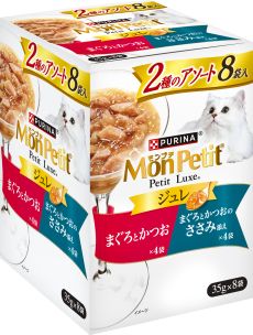 モンプチ プチリュクスパウチ 2種のアソート 厳選まぐろ＆厳選かつお