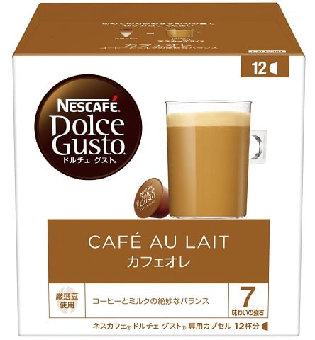 ネスカフェ ドルチェ グスト 専用カプセル カフェオレ 12P | ネスレ日本 製品情報サイト