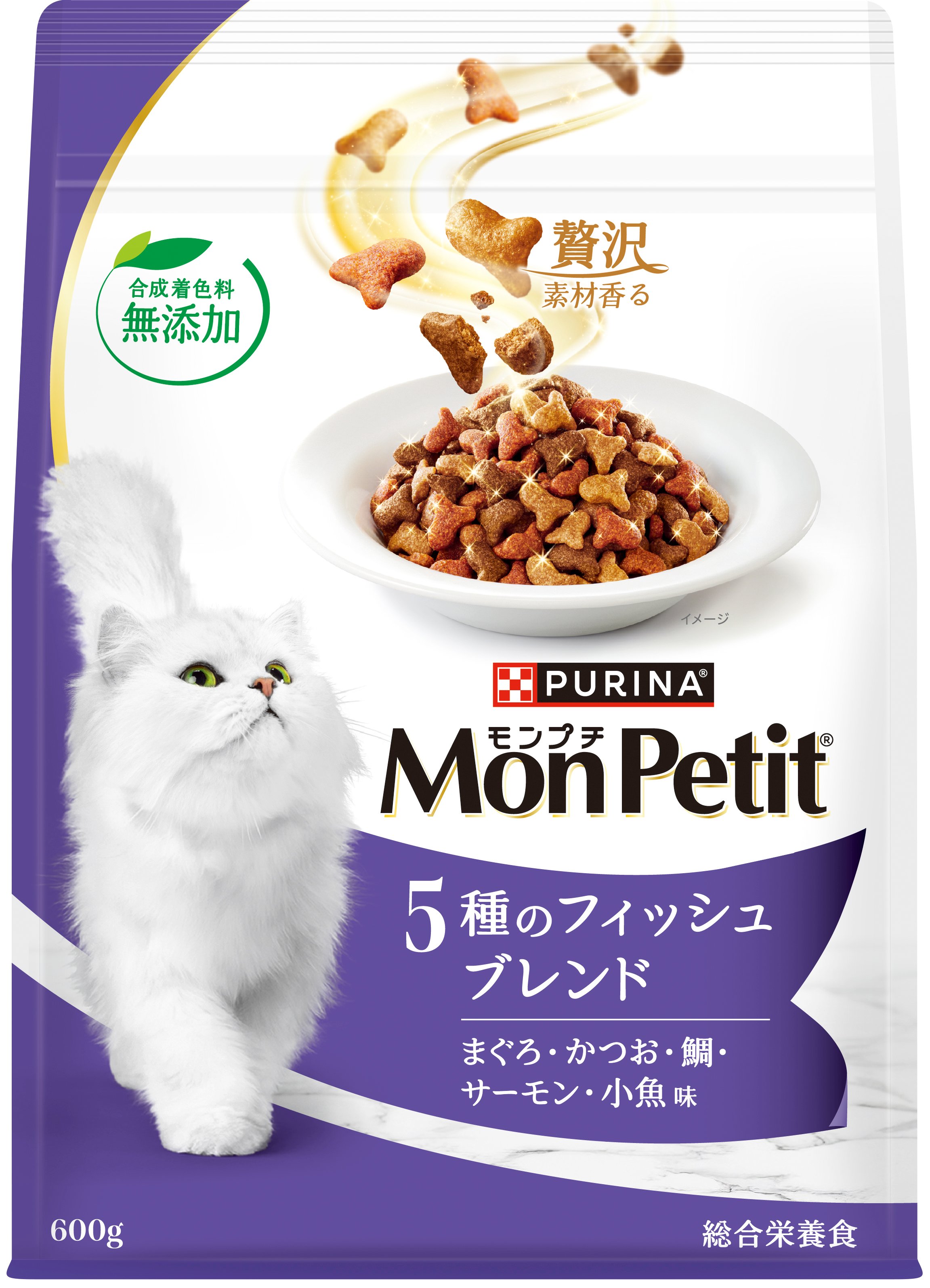 モンプチ バッグ 5種のフィッシュブレンド 600g | ネスレ日本