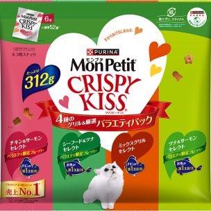 モンプチ クリスピーキッス バラエティパック セレクトシリーズ 144ｇ | ネスレ日本 製品情報サイト