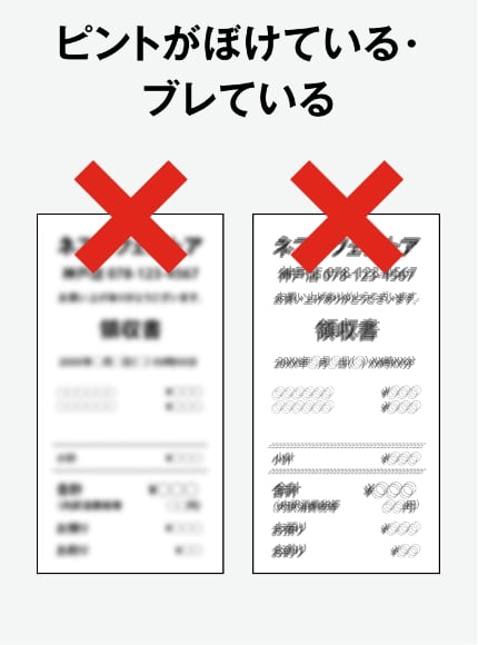 ピントがぼけている・ブレている