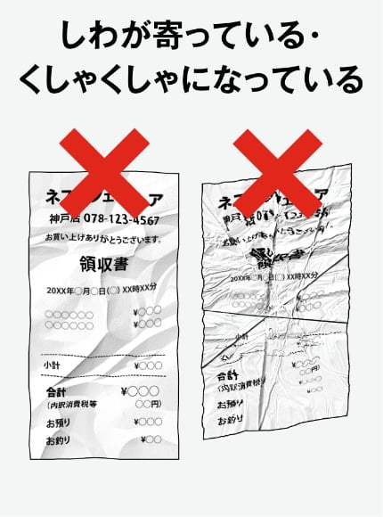 しわが寄っている・くしゃくしゃになっている
