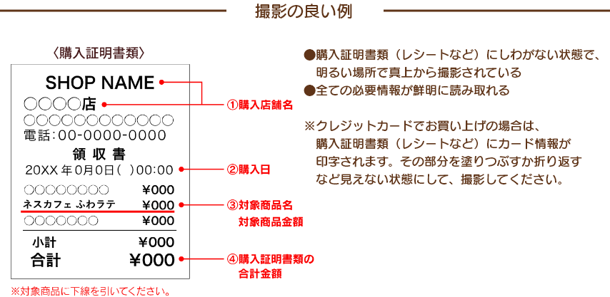 撮影の良い例