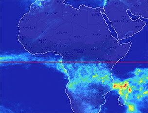 2018年1月 アフリカ 降雨量