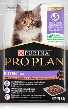 子猫用 やわらかサーモン グレービー仕立て │ キャットフード│ ピュリナ プロプラン（PURINA PRO PLAN） │ PURINA