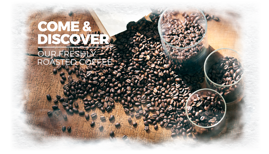 COME & DISCOVER OUR FRESHLY ROASTED COFFEE
