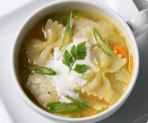 チキンと野菜のマイルドスープ